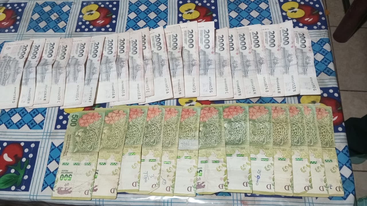 Encontraron cocaína, marihuana y dinero durante un operativo