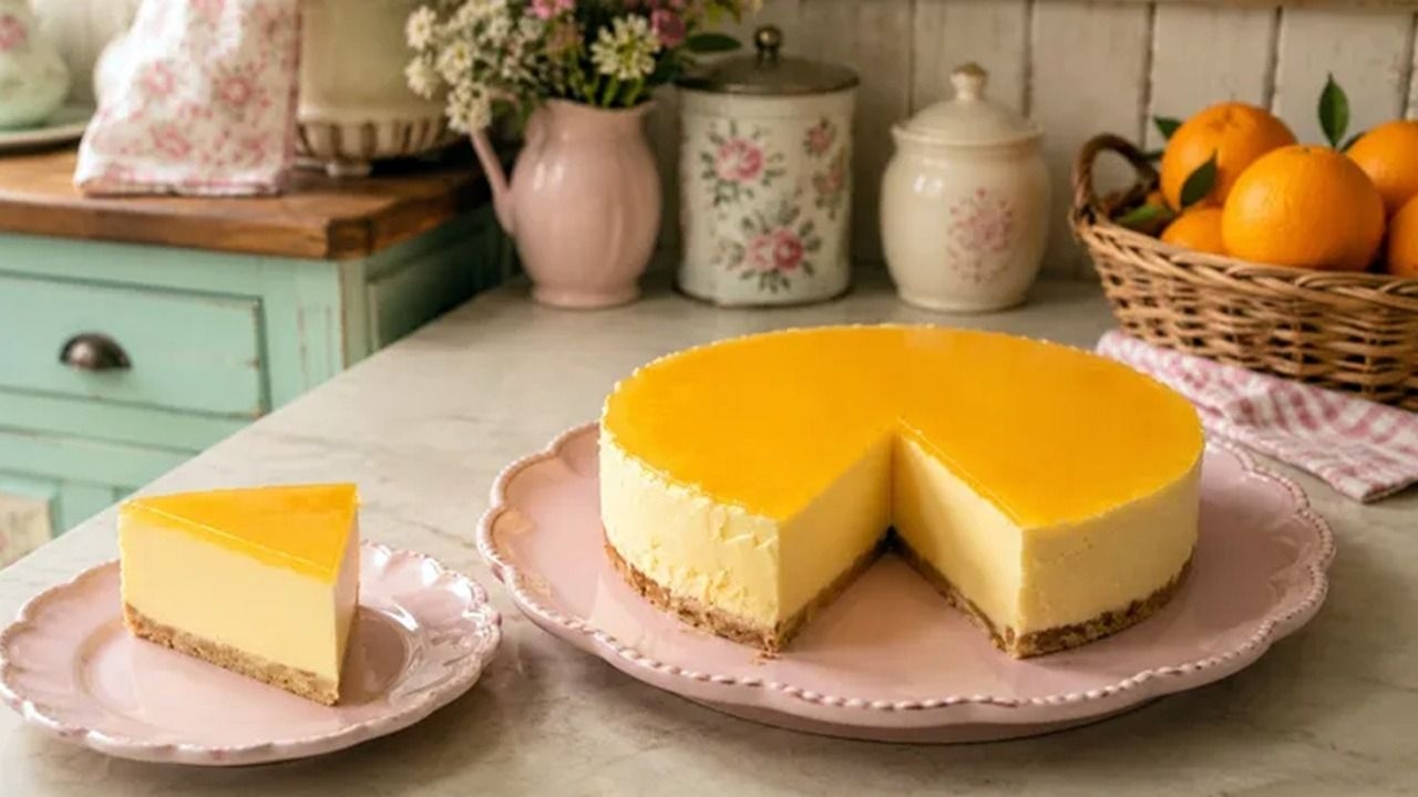 La tarta de naranja sin horno que se prepara en 10 minutos