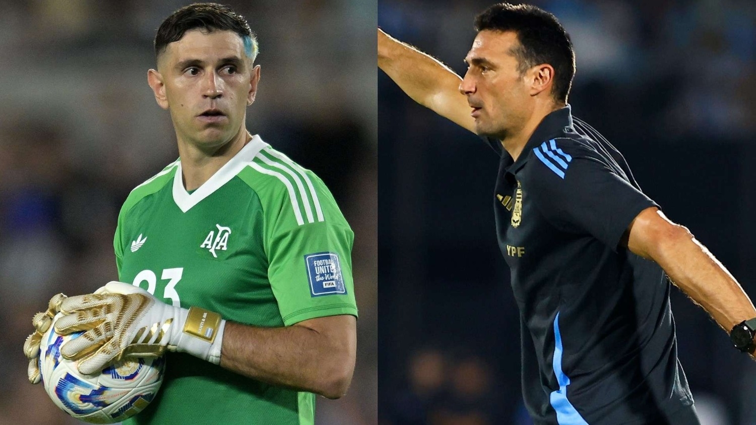 La feroz discusión entre el Dibu Martínez y Scaloni en la final del Mundial