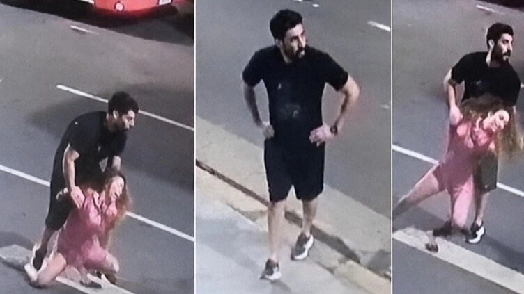 Las imágenes de cómo Moyano agarró a la fuerza a su ex que huía desnuda
