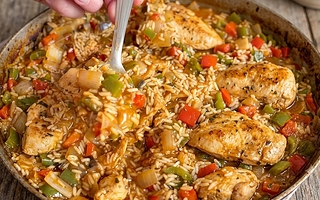 El secreto del arroz con pollo para alimentar a toda la familia