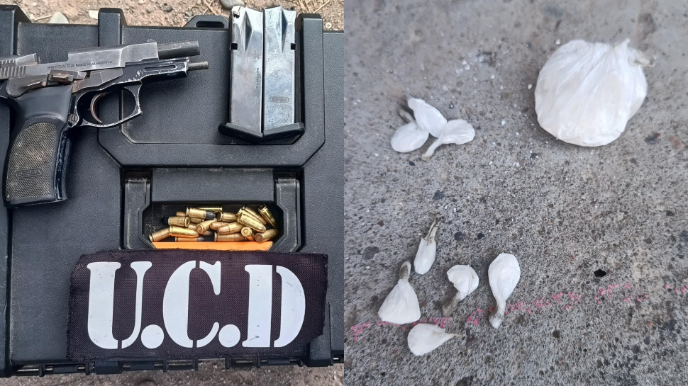 Cayó un hombre armado y con cocaína en Chimbas