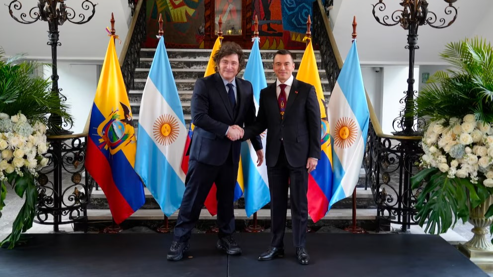 Milei y Noboa fortalecieron la relación entre Argentina y Ecuador con nuevos acuerdos