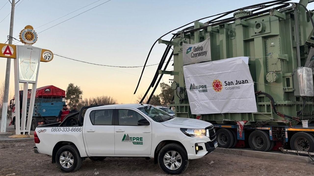 Llegó el transformador que permitirá duplicar la capacidad eléctrica de San Juan
