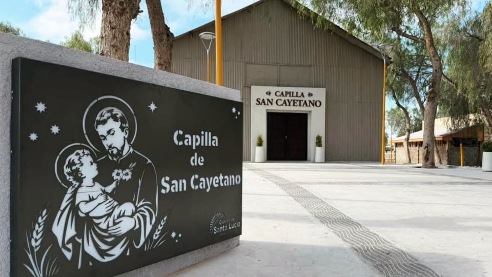 Santa Lucía puso en valor un espacio de fe dedicado a San Cayetano