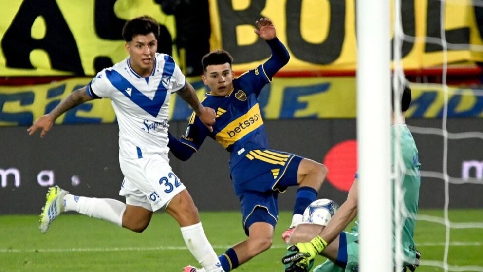 Boca y Vélez terminaron en empate por 1 a 1 en Parque Patricios
