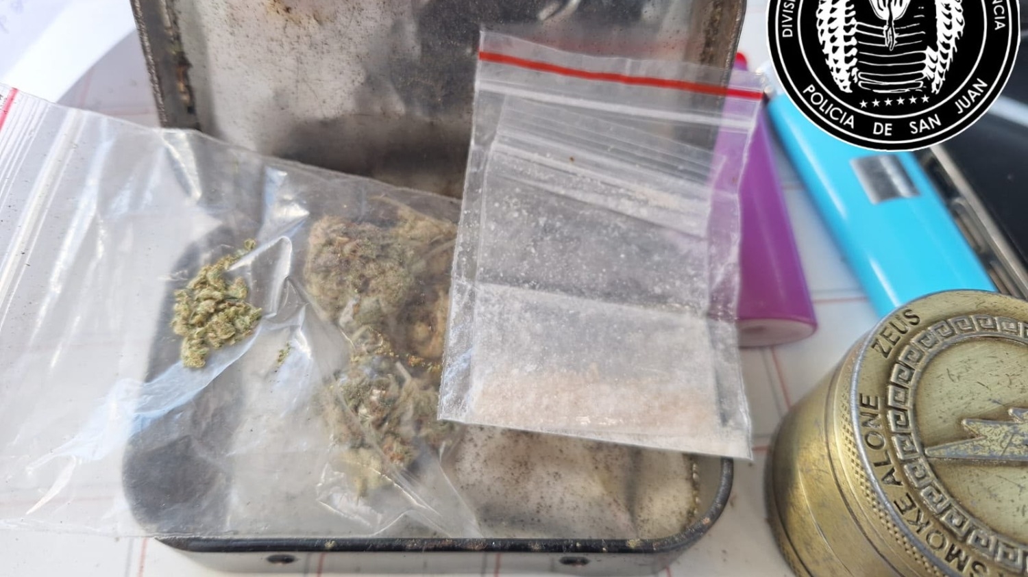 Un joven fue detenido en Capital con marihuana y una sustancia MDM