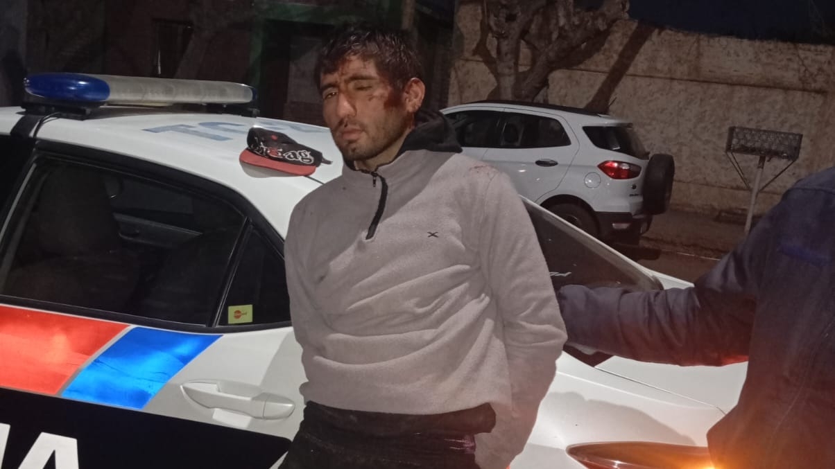 Intentó forzar un auto en un garaje y terminó reducido por el dueño