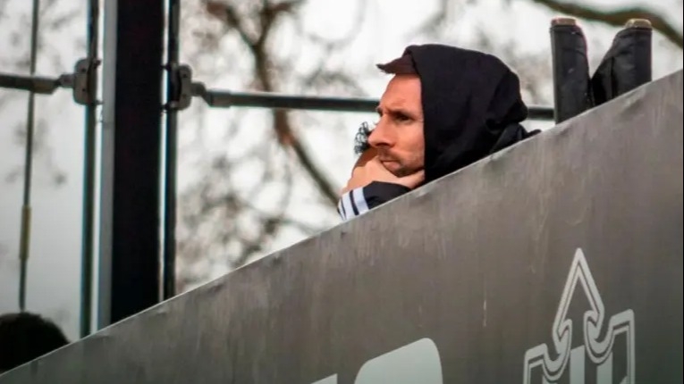 Messi regresó a Estados Unidos tras despedir a su padre