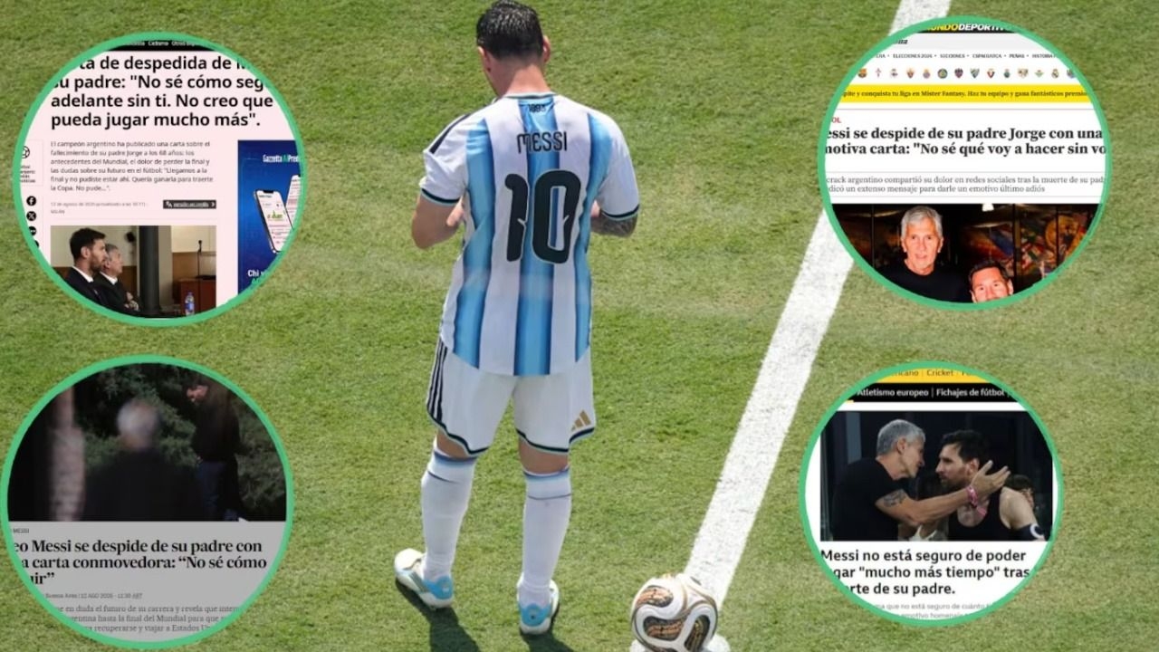 Messi despidió a su papá y dejó impacto en el mundo por poner en duda su futuro