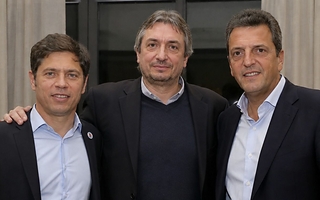 Kicillof, Massa y Máximo Kirchner se reunieron y dieron una señal de unidad