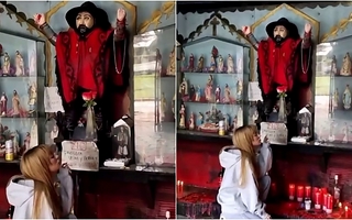 La Joaqui visitó al Gauchito Gil y sorprendió con una especial reflexión