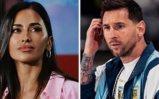 La reacción de Antonela Roccuzzo al mensaje de Messi para su padre