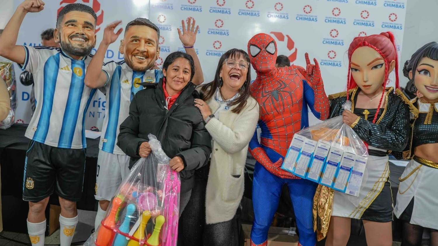 Más de 120 instituciones de Chimbas recibieron kits para celebrar el Día del Niño