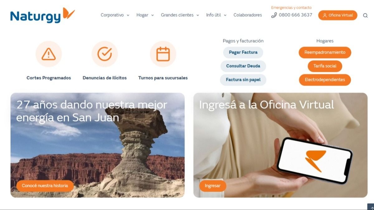 Naturgy permite hacer y seguir reclamos técnicos de forma online