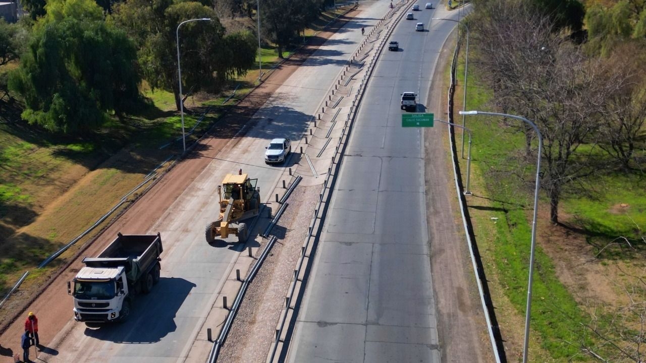 En imágenes, así avanza la repavimentación de la Avenida de Circunvalación
