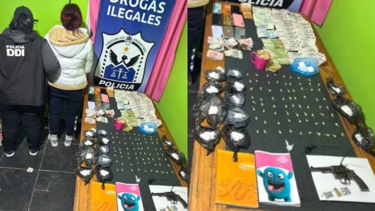 Desbarataron un kiosco de drogas frente a una escuela en Rivadavia