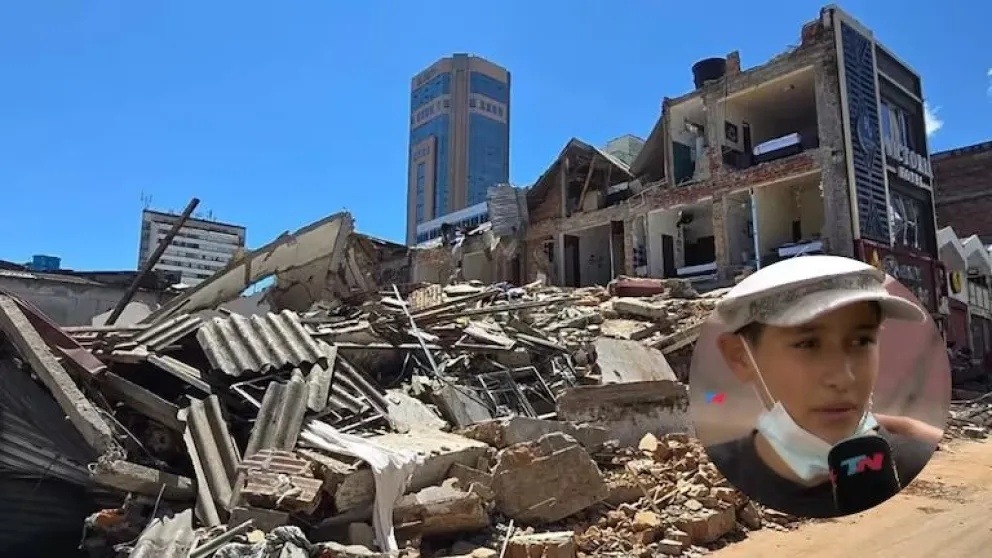 Un niño de 13 años ayudó en los rescates del terremoto en Colombia