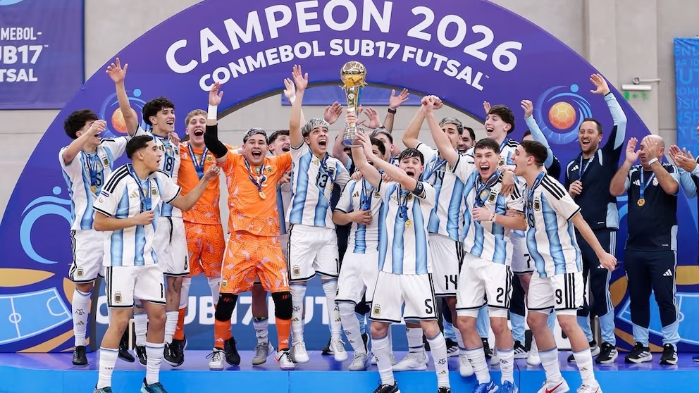 Argentina derrotó a Brasil y es tricampeón sudamericano Sub 17