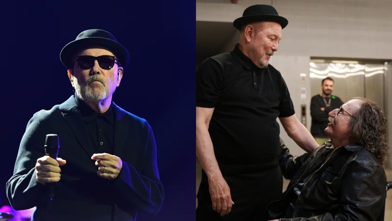 Charly García fue a ver a Rubén Blades y se encontraron en camarines
