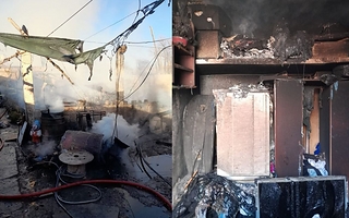 La familia de Rawson que quedó sin nada tras el incendio pide ayuda