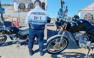 Recuperaron una moto robada que habían pintado para esconderla