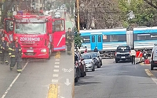 Un hombre murió tras ser atropellado por un tren cuando cruzaba en bicicleta