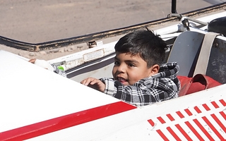 Shows, charlas y juegos: así fue la jornada de puertas abiertas del Aeroclub San Juan