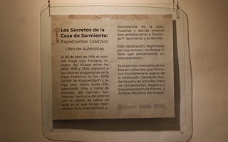 La Casa de Sarmiento exhibirá un documento histórico de 1911
