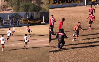 Golazo de taco: la espectacular definición que se viralizó y llegó a medios nacionales