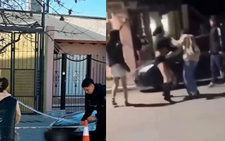 Una adolescente apuñaló a otra joven a la salida de un boliche y quedó grabado