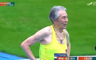 Tiene 92 años, corrió los 100 metros en 18 segundos y salió campeón mundial