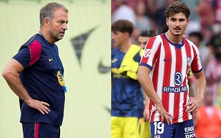 El DT de Barcelona respaldó a su presidente sobre el futuro de Julián Álvarez