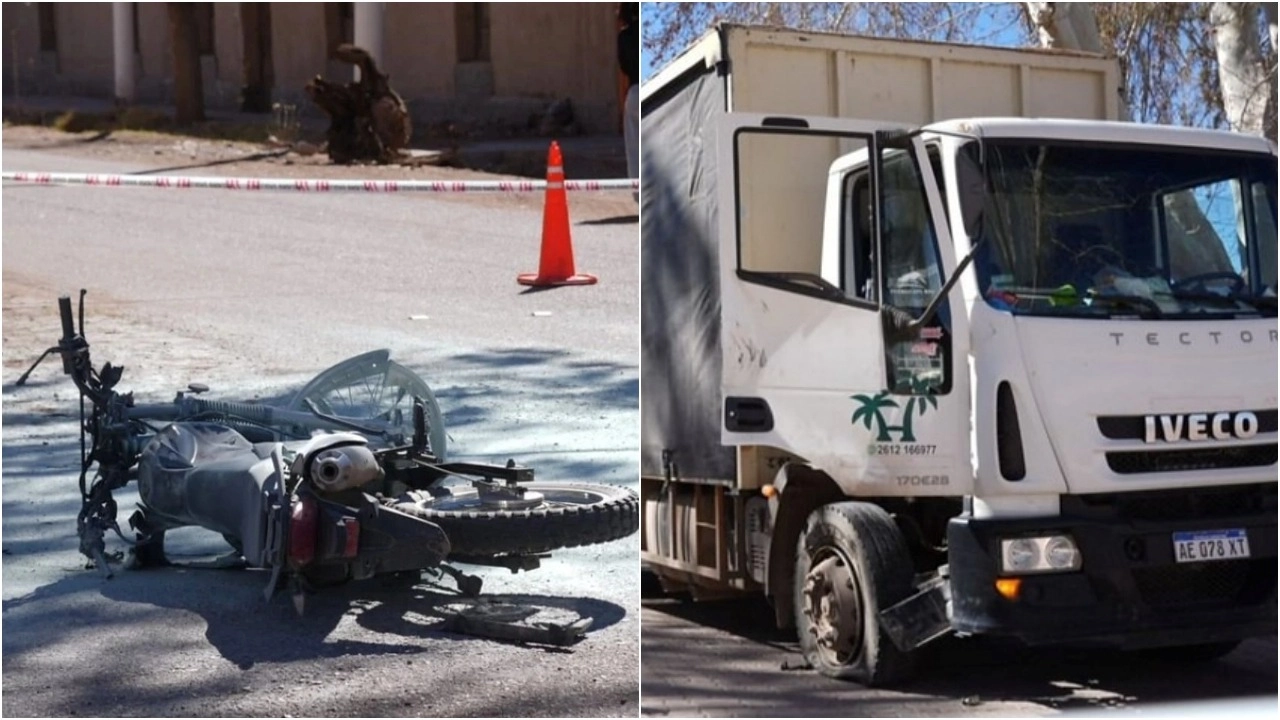Murió un motociclista tras chocar contra un camión en Calingasta