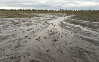 Alerta en la región núcleo por lluvias de hasta un 90% más
