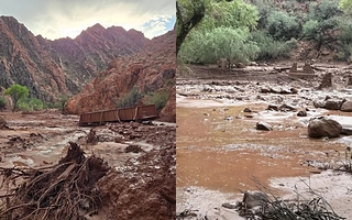 Una inundación en el Gran Cañón dejó un muerto y 15 desaparecidos