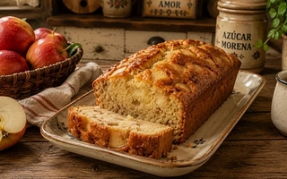 El budín de manzana que se hace en licuadora y en cinco pasos