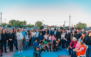 Rawson celebra su aniversario con obras y la inauguración del playón deportivo Lionel Messi