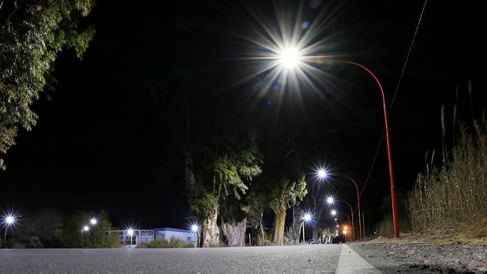 Angaco: más del 45% de departamento ya cuenta con iluminación led