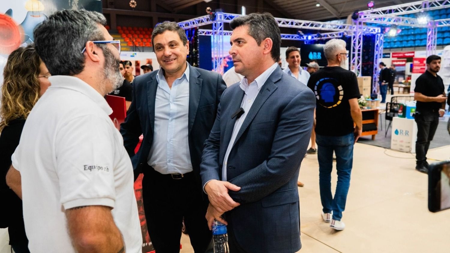 El gobernador electo de San Juan, Marcelo Orrego, visitó la Expo Emprezar