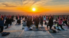 Yoga al amanecer, la actividad en Pocito para recibir la primavera