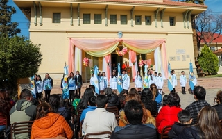 Con obras y actos, una escuela de Jáchal celebró sus 108 años de trayectoria