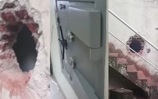 Ladrones asaltaron un banco y la caja fuerte estaba vacía