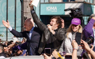 Quintuplicaron la seguridad en el cierre de campaña de Milei en Moreno