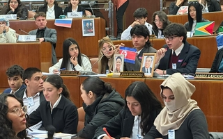 Estudiantes secundarios simularon sesiones de la ONU en la Cámara de Diputados