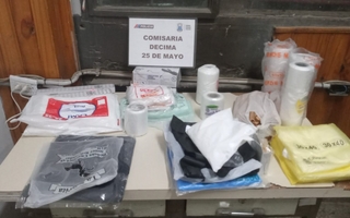 Ingresó a una casa en 25 de Mayo y robó varios materiales descartables: quedó detenido 