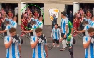 Messi y el capitán de Venezuela se cruzaron en el túnel del Monumental tras la victoria