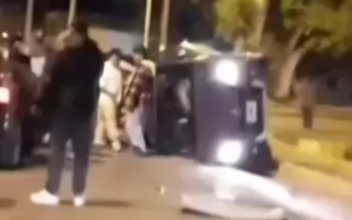 Fuerte choque entre un menor de edad y un Uber en Marquesado