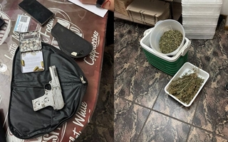 Tras un allanamiento, secuestraron un arma y 775 gramos de marihuana