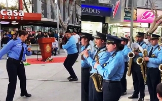 Música, danza y homenaje de la mano de la Banda de la Policía de San Juan